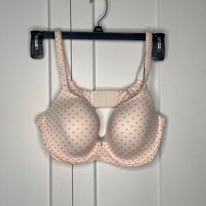 Victoria's Secret Body by Victoria Lined Demi Polka Dot Bra Women's Size 38D